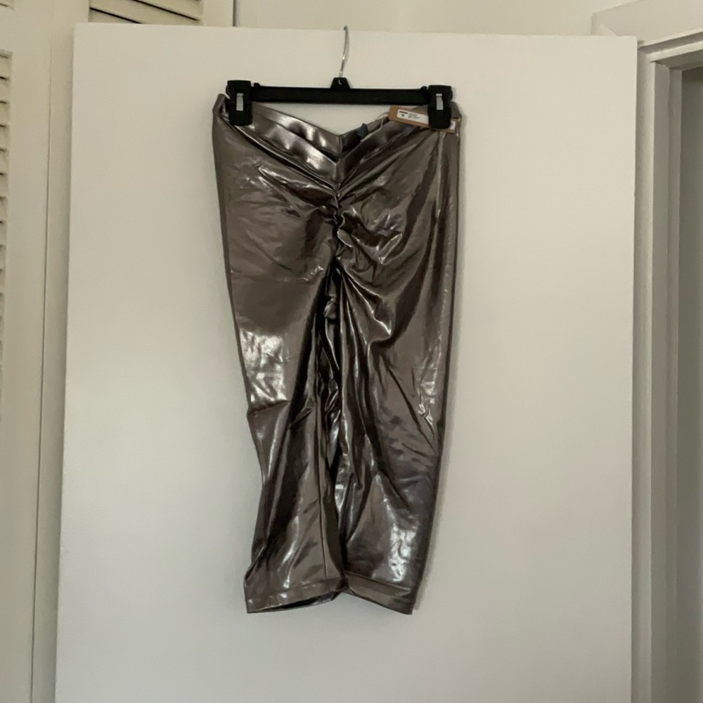 Skims metallic swim v waist pants